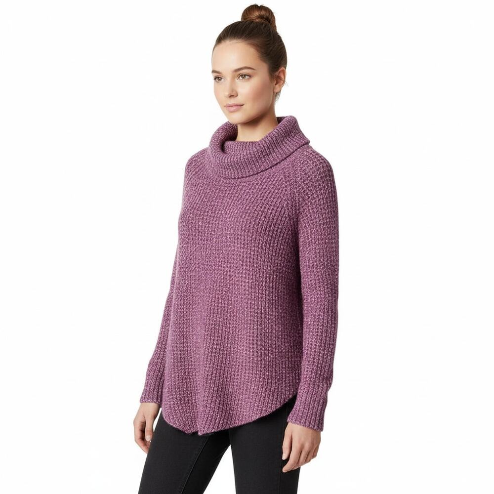 Free People Purple Soft Knit Oversized Pullover Sweater, S - Picture 3 of 11